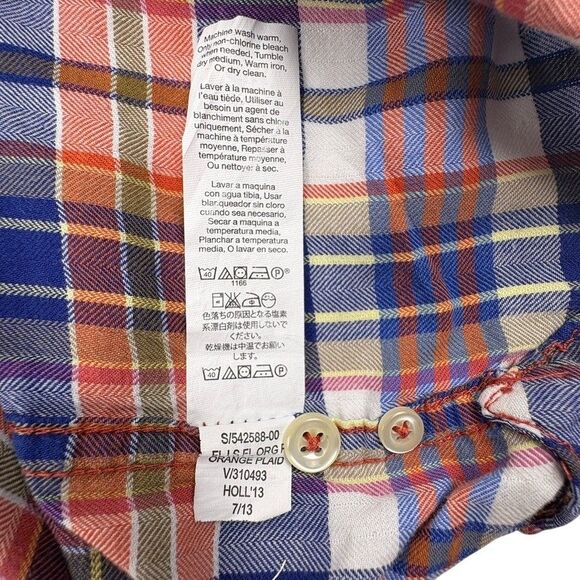 Gap Kids Plaid Flannel Double Pocket Shirt Western Lightweight Cotton LS Boys L - Picture 8 of 8